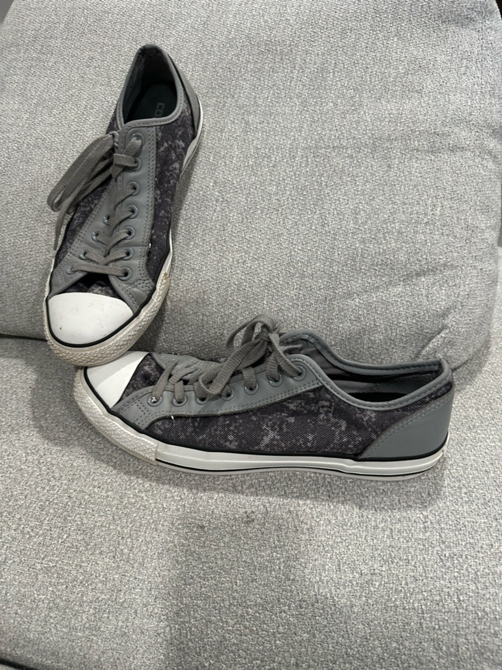 Converse Gray Low-Top Canvas Sneakers